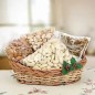 1kg cashewsnuts almonds almonds raisins pista basket